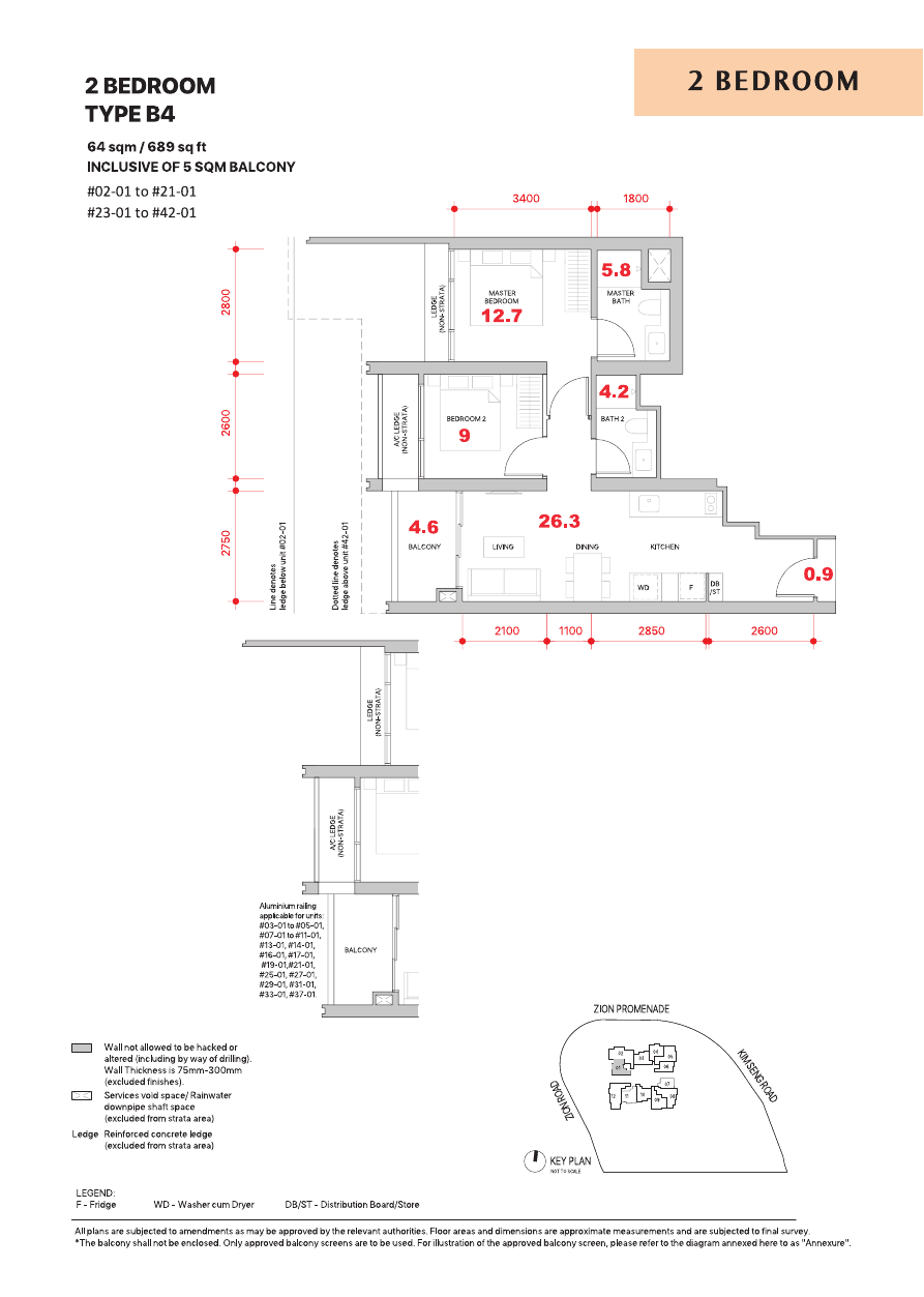 2-Bedroom, Type B4