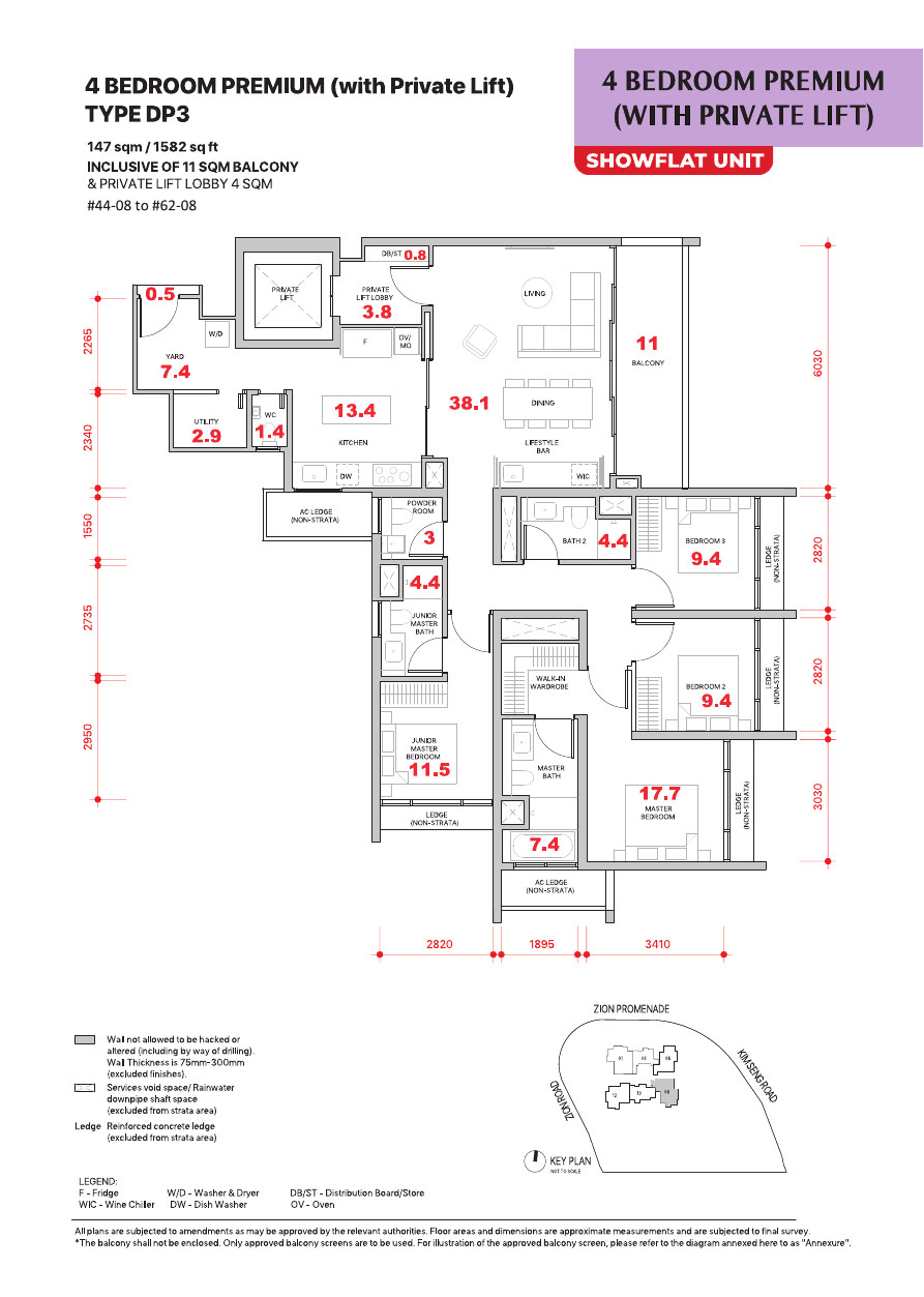 4-Bedroom Premium, Type DP3